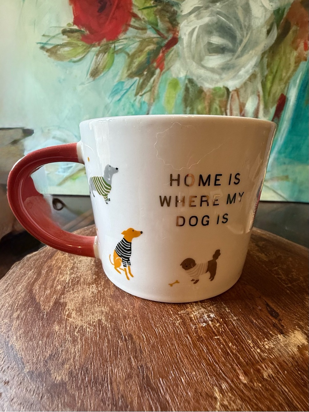 Home Is Where The Dog Is Room Essentials Coffee Mug Stoneware Collectible